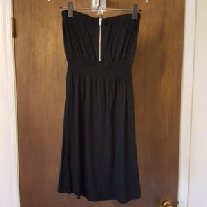 GAP black strapless sun dress size extra small